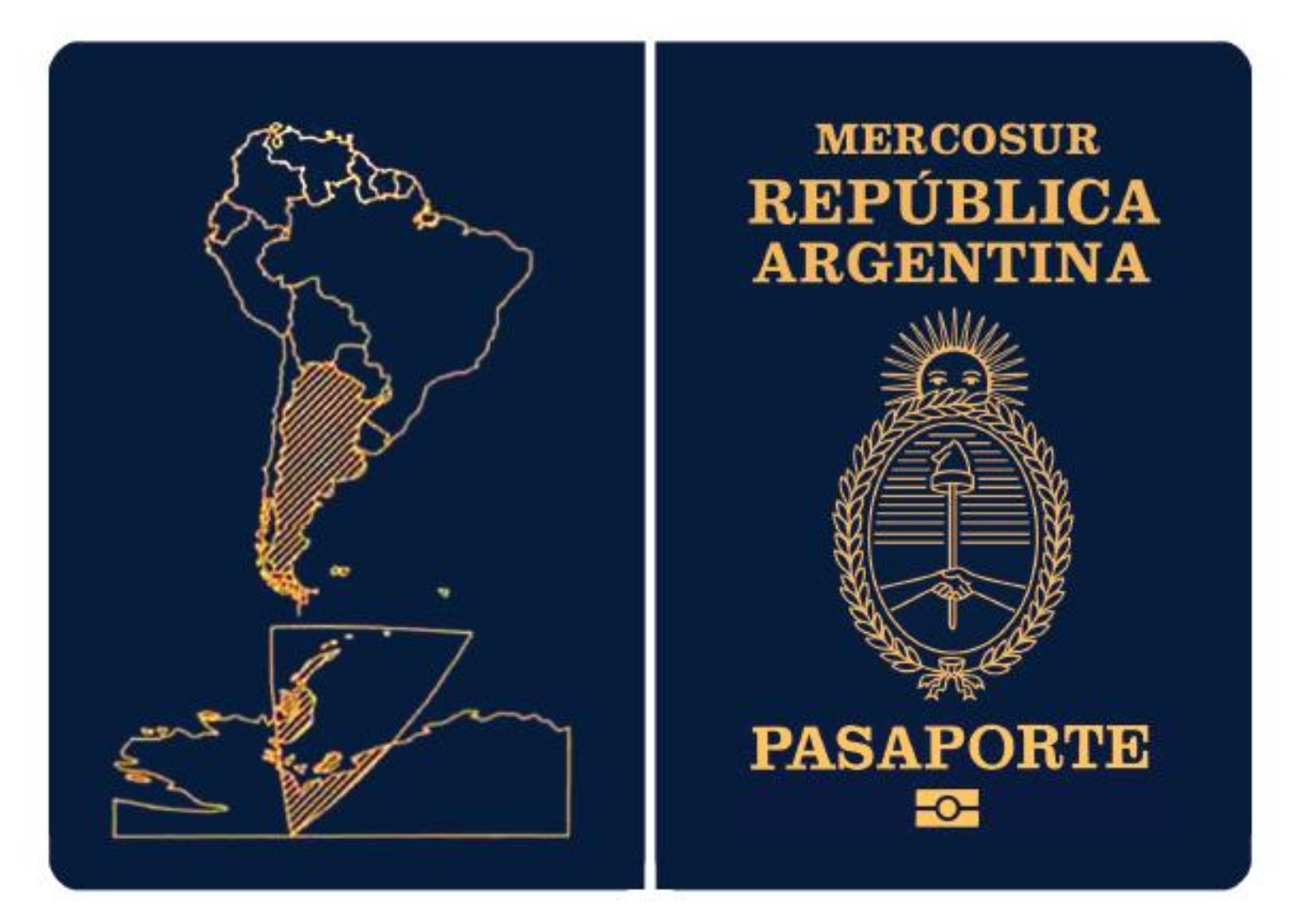 Argentina passport. Cover